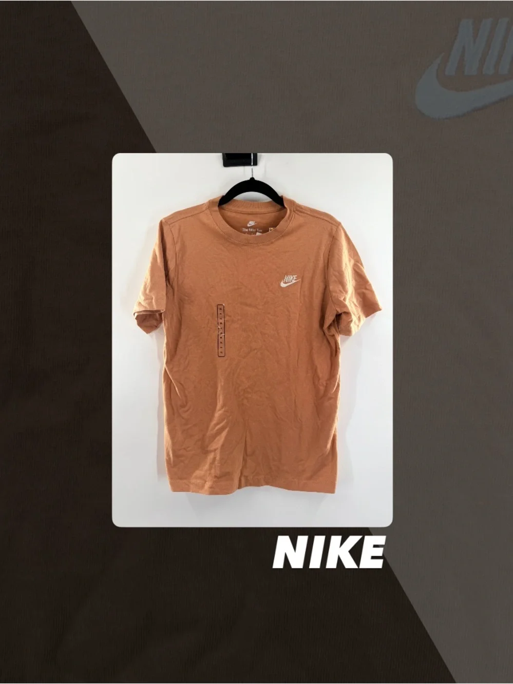 NWT Nike The Nike Tee Brown Tee Shirt